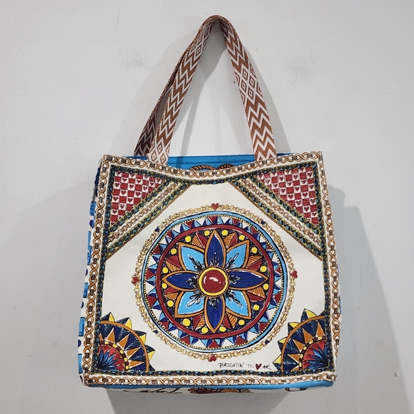 Brighton Believe In Love Mosaic Tote - Picture 4 of 11